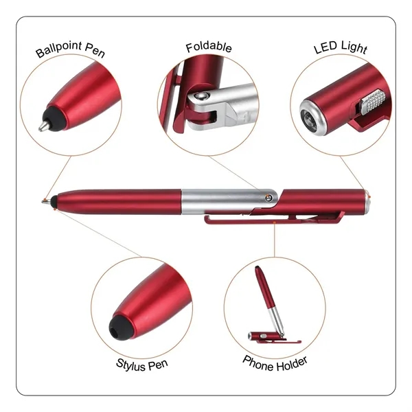 Multifunction Stylus Pen with LED Light - Multifunction Stylus Pen with LED Light - Image 2 of 2