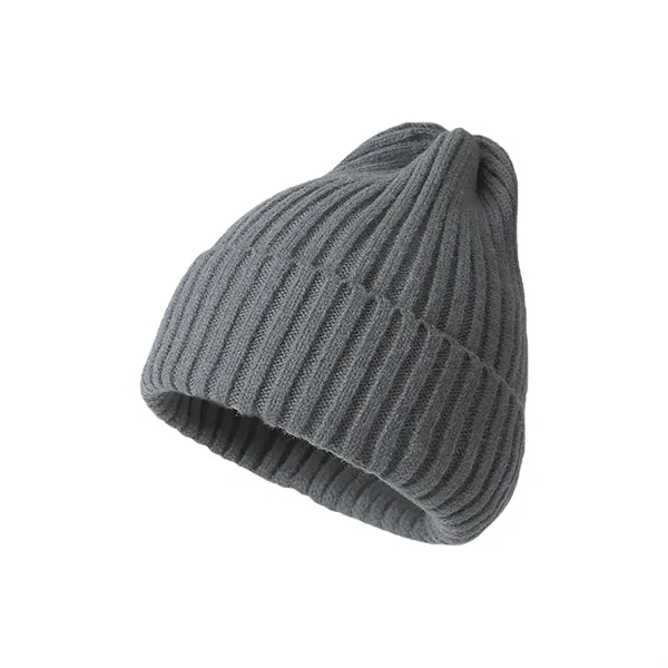 Warm Pointed Top Knitted Hat - Warm Pointed Top Knitted Hat - Image 4 of 8