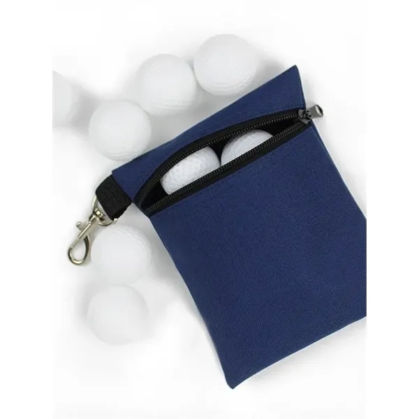 Professional Zipper Golf Tee/Ball Pouch Bag - Professional Zipper Golf Tee/Ball Pouch Bag - Image 1 of 7