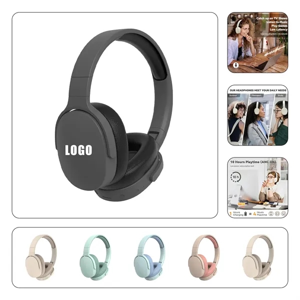 Wireless Headphones with Noise Cancelling - Wireless Headphones with Noise Cancelling - Image 0 of 3
