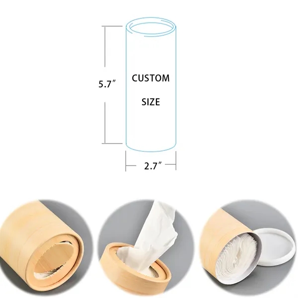 Custom Full Color Printing 2 Ply Tissue Canister - Custom Full Color Printing 2 Ply Tissue Canister - Image 1 of 1