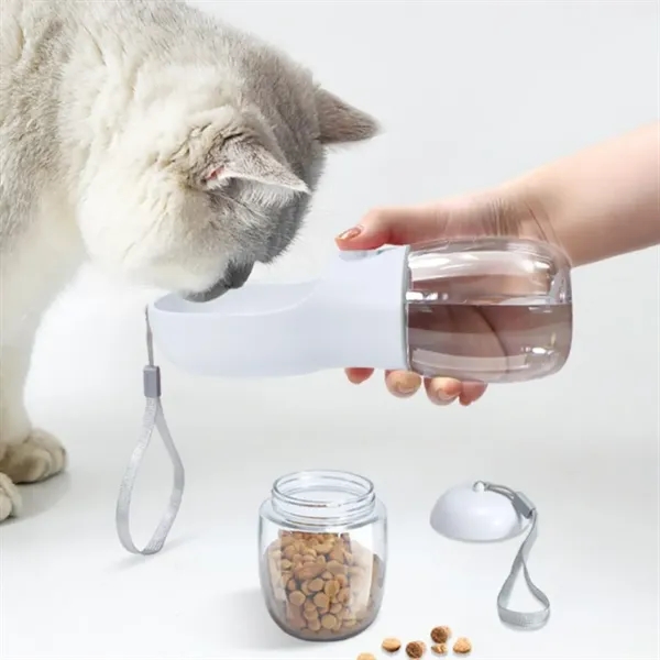 19oz. Pet Cat Dog Water Bottle With Food Container - 19oz. Pet Cat Dog Water Bottle With Food Container - Image 3 of 3