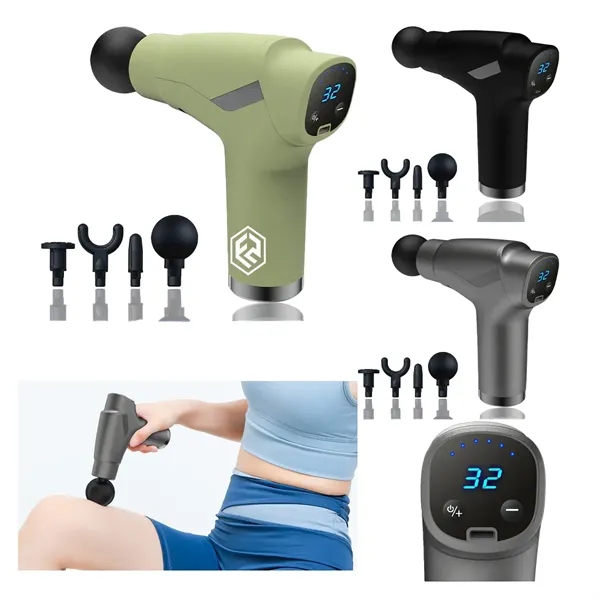 Massage Gun Deep Tissue for Pain Relief with 4 Heads