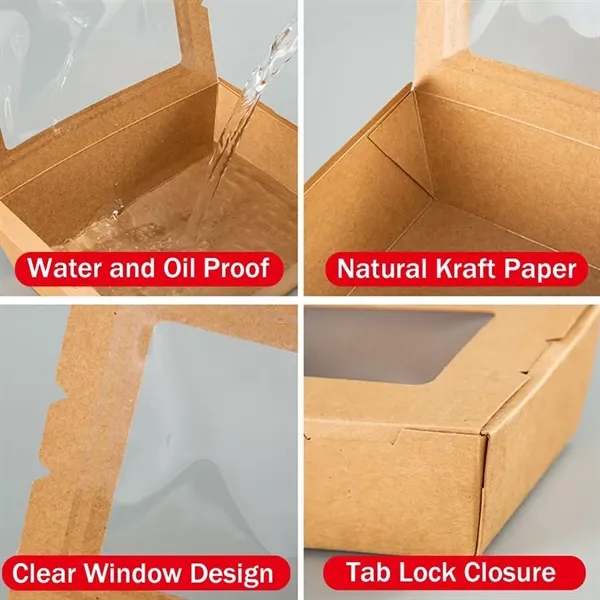 Take Out Food Containers with Window - Take Out Food Containers with Window - Image 1 of 4