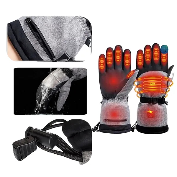 Rechargeable Heated Gloves Touchscreen Waterproof - Rechargeable Heated Gloves Touchscreen Waterproof - Image 1 of 1