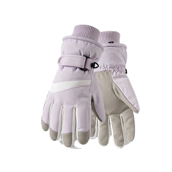 Waterproof Ski Gloves Durable Skate Touchscreen Customizable - Waterproof Ski Gloves Durable Skate Touchscreen Customizable - Image 3 of 7