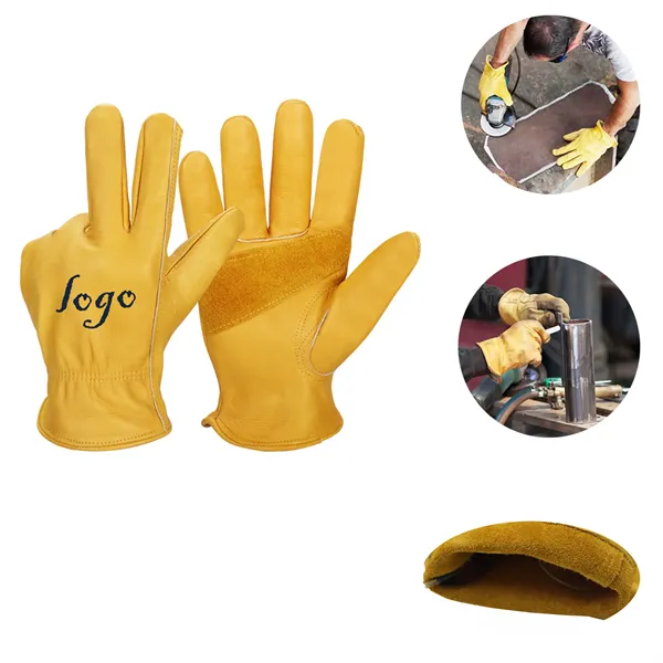 MOQ20 BC Grade Cowhide Leather Work Gloves - MOQ20 BC Grade Cowhide Leather Work Gloves - Image 0 of 1