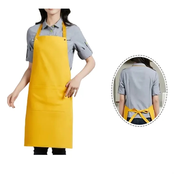 Custom Canvas Kitchen Apron W/ 2 Front Pockets MOQ50 - Custom Canvas Kitchen Apron W/ 2 Front Pockets MOQ50 - Image 6 of 7