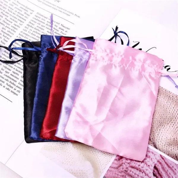 Premium Wedding Favor Party Jewelry Drawstring Gift Bag - Premium Wedding Favor Party Jewelry Drawstring Gift Bag - Image 3 of 4