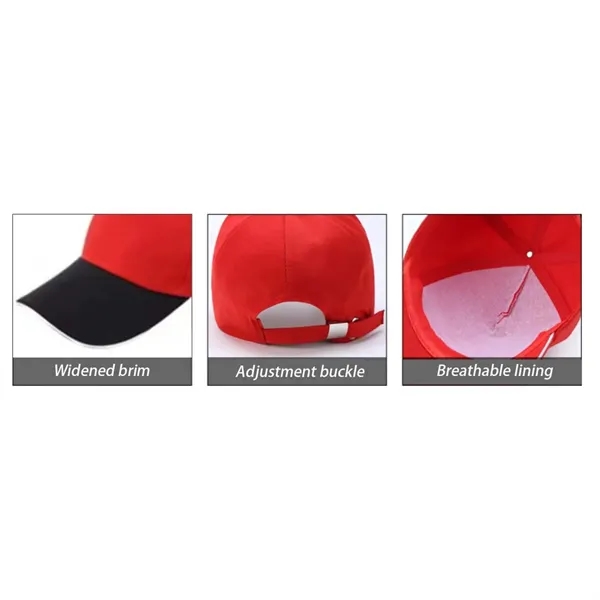 Custom Adjustable Running Workouts Outdoor Hat Baseball Cap - Custom Adjustable Running Workouts Outdoor Hat Baseball Cap - Image 3 of 4
