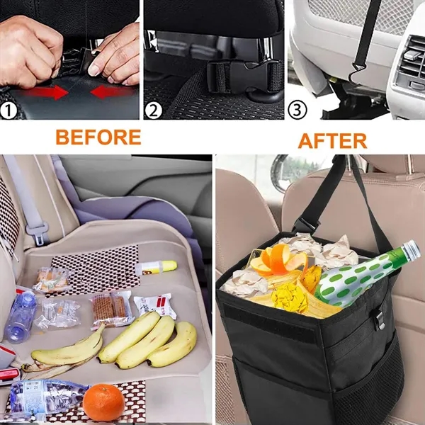 Car Garbage Can With Lid - Car Garbage Can With Lid - Image 5 of 7