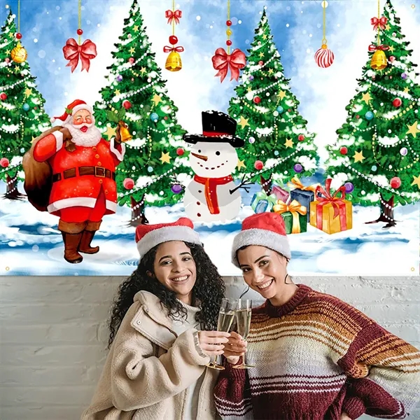 Christmas Wall Hanging Tapestry - Christmas Wall Hanging Tapestry - Image 3 of 3