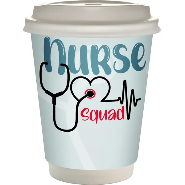12 oz. Healthcare Full Color Paper Cup with Lid - 12 oz. Healthcare Full Color Paper Cup with Lid - Image 1 of 2