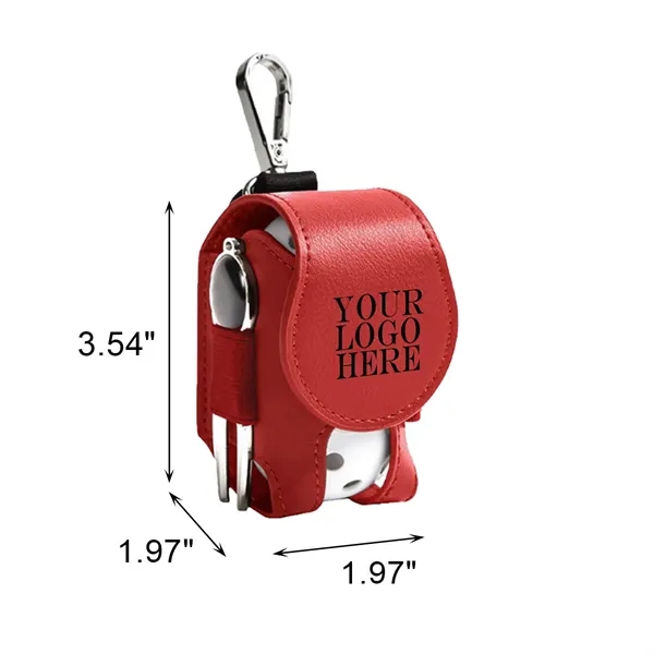 MOQ 100 Mini Portable Pu Golf Ball Case Waist Holder Bag - MOQ 100 Mini Portable Pu Golf Ball Case Waist Holder Bag - Image 1 of 1