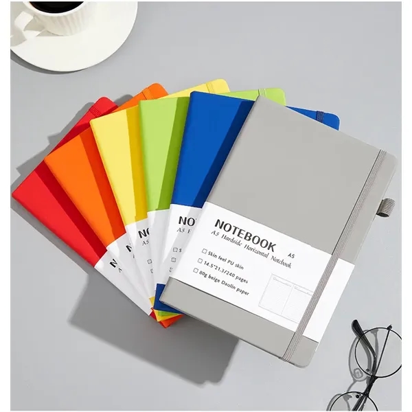 A5 Hardcover  Horizontal Line Notebook - A5 Hardcover  Horizontal Line Notebook - Image 1 of 5