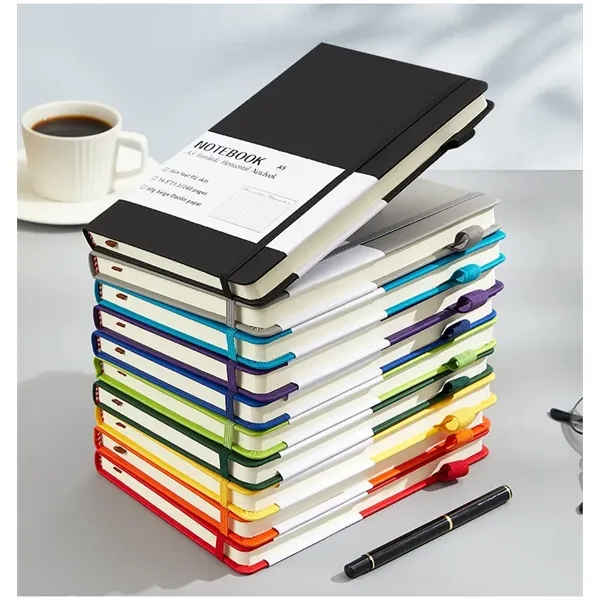 A5 Hardcover  Horizontal Line Notebook - A5 Hardcover  Horizontal Line Notebook - Image 4 of 5