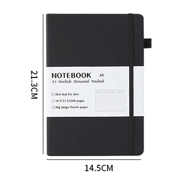 A5 Hardcover  Horizontal Line Notebook - A5 Hardcover  Horizontal Line Notebook - Image 5 of 5