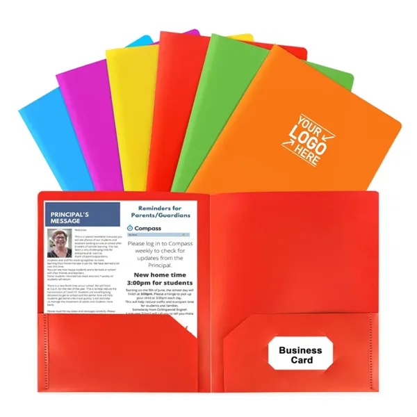 File Folder with Pocket and Business Card - File Folder with Pocket and Business Card - Image 0 of 4