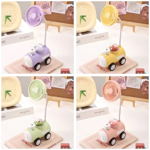 Rechargeable Cartoon Small Fan Pencil Sharpener Night Light - Rechargeable Cartoon Small Fan Pencil Sharpener Night Light - Image 1 of 4