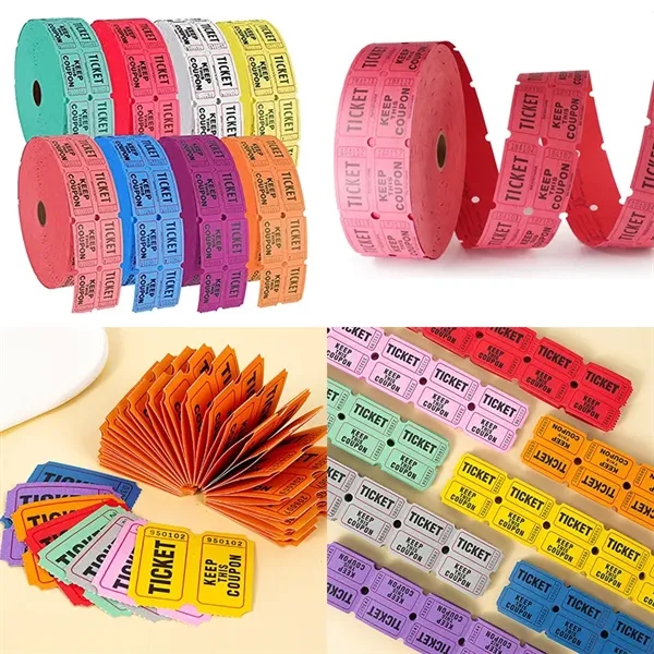 Custom Double Roll Raffle Event Tickets Full Set of 100Pcs - Custom Double Roll Raffle Event Tickets Full Set of 100Pcs - Image 0 of 0