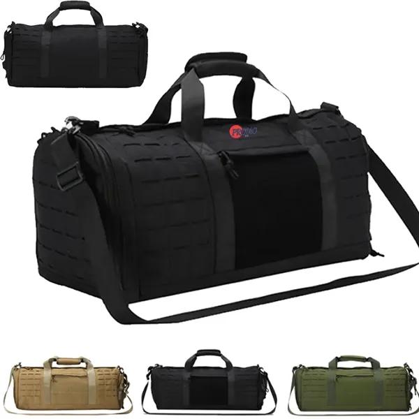 Military-Style Shoulder Duffle Bag for Men - Military-Style Shoulder Duffle Bag for Men - Image 0 of 2