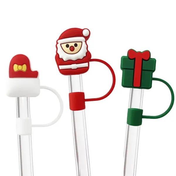 10mm Christmas silicone straw cap - 10mm Christmas silicone straw cap - Image 0 of 8