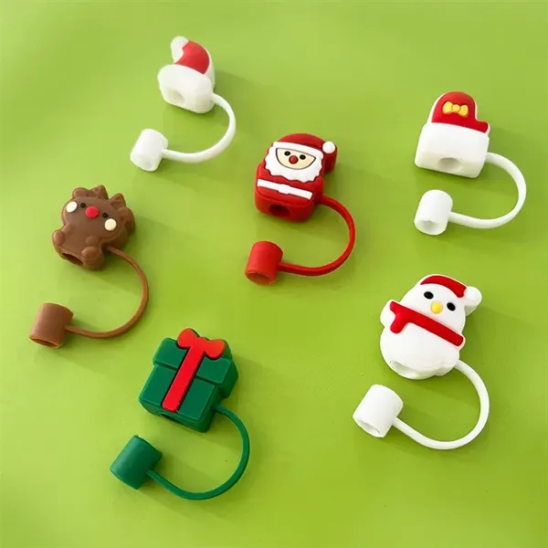 10mm Christmas silicone straw cap - 10mm Christmas silicone straw cap - Image 2 of 8