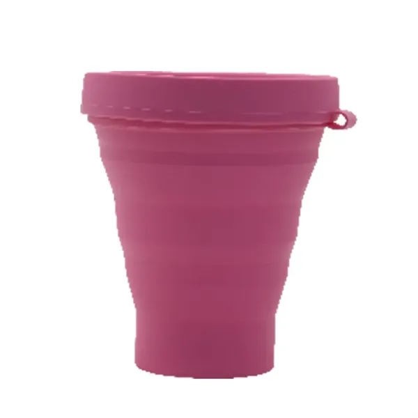 11 oz Outdoor Portable Silicone Foldable Water Cup - 11 oz Outdoor Portable Silicone Foldable Water Cup - Image 2 of 6