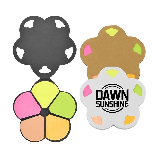Flower Shape 5-Color Sticky Note Set - Flower Shape 5-Color Sticky Note Set - Image 0 of 4