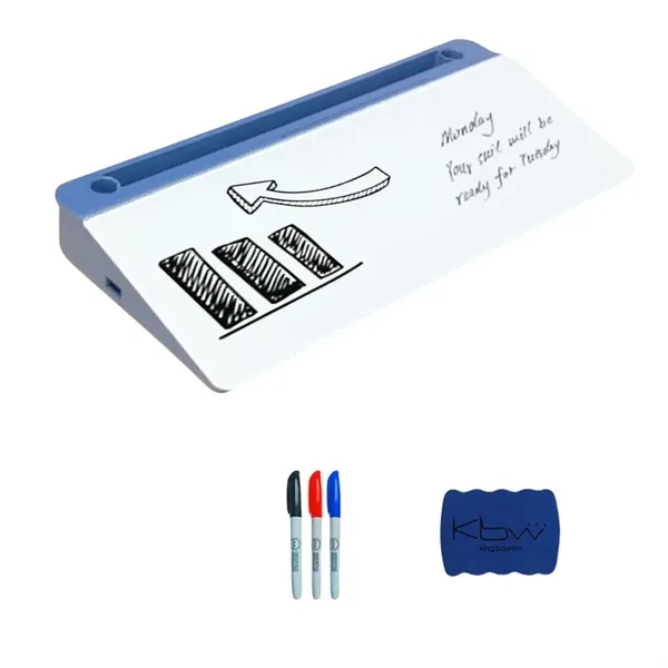 Small Glass Desktop Whiteboard Dry-Erase-Board - Small Glass Desktop Whiteboard Dry-Erase-Board - Image 1 of 7