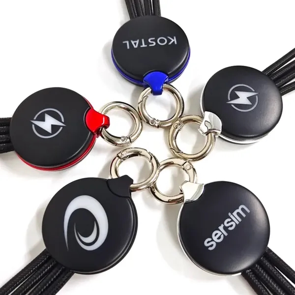3 In1 Led Usb Charging Cable Multi-Function Keychain - 3 In1 Led Usb Charging Cable Multi-Function Keychain - Image 2 of 2