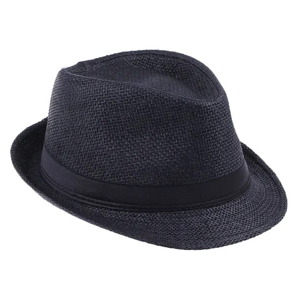 Short Brim Straw Sun Hat - Short Brim Straw Sun Hat - Image 4 of 4