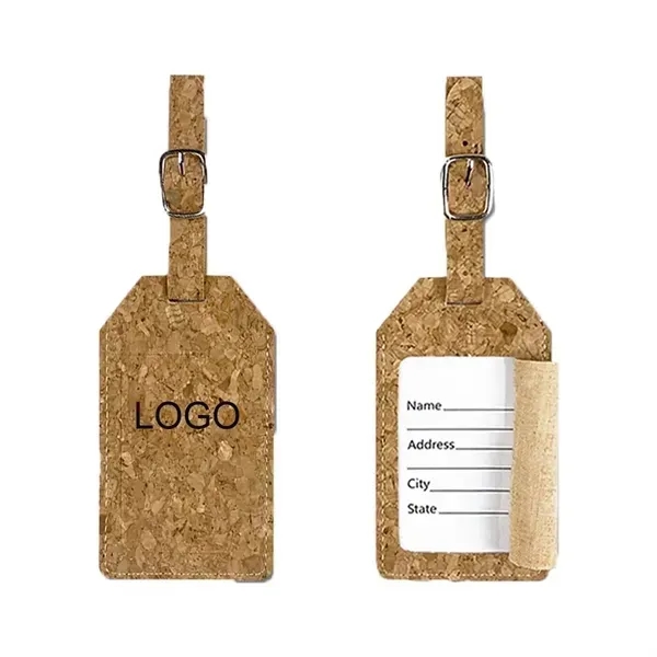 Eco-Friendly Cork Luggage Tags - Eco-Friendly Cork Luggage Tags - Image 0 of 2