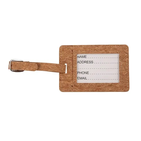 Eco-Friendly Cork Luggage Tags - Eco-Friendly Cork Luggage Tags - Image 1 of 2