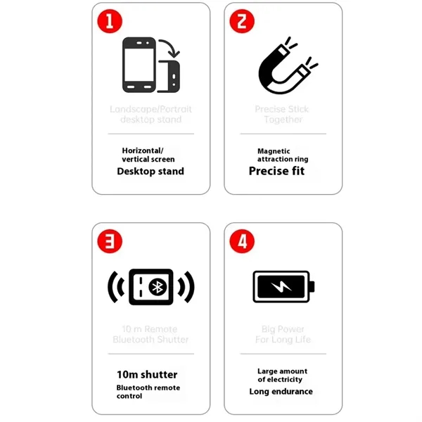 Phone Camera Grip Holder with Shutter - Phone Camera Grip Holder with Shutter - Image 6 of 10