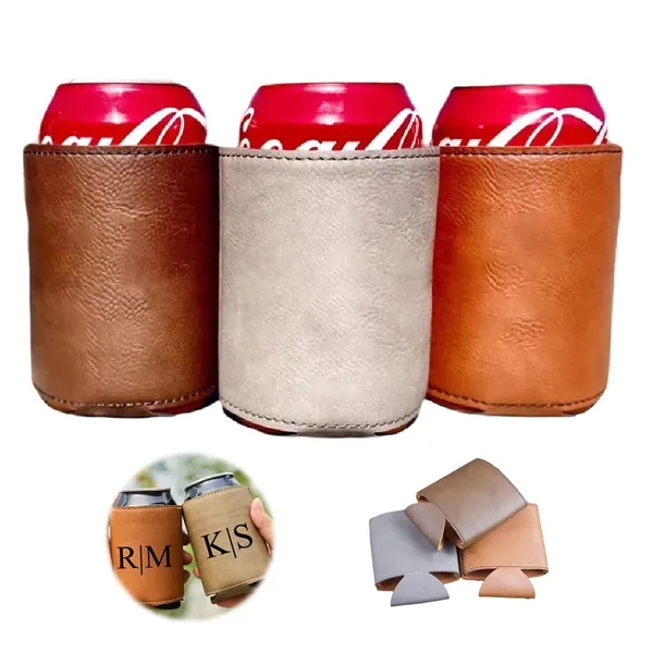 PU Leather Can Sleeve Beer Holder - PU Leather Can Sleeve Beer Holder - Image 1 of 1