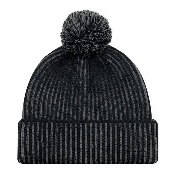 Cuff Toque with Flat Seams (Pom Pom 8cm) - Cuff Toque with Flat Seams (Pom Pom 8cm) - Image 1 of 6