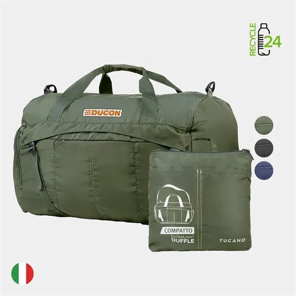 TUCANO® Italy Recycled Exclusive Foldable Duffel Bag - TUCANO® Italy Recycled Exclusive Foldable Duffel Bag - Image 0 of 8