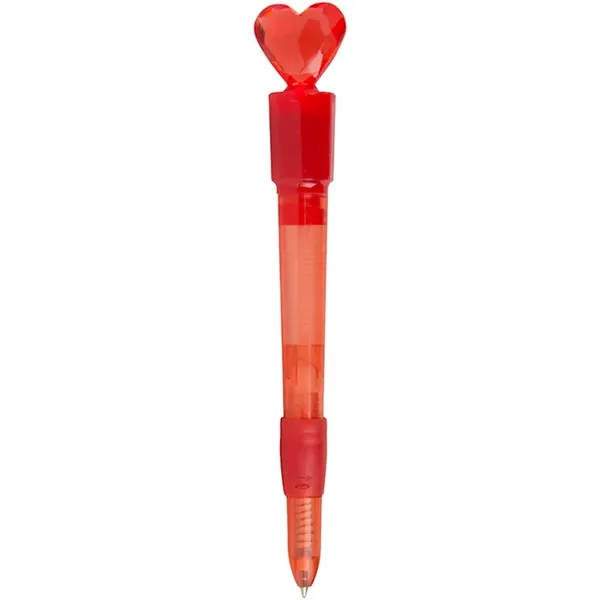 Ballpoint Light Up Heart Pen - Ballpoint Light Up Heart Pen - Image 1 of 3