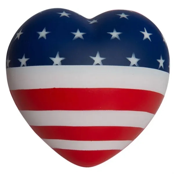 American Flag Heart Stress Reliever - American Flag Heart Stress Reliever - Image 1 of 4