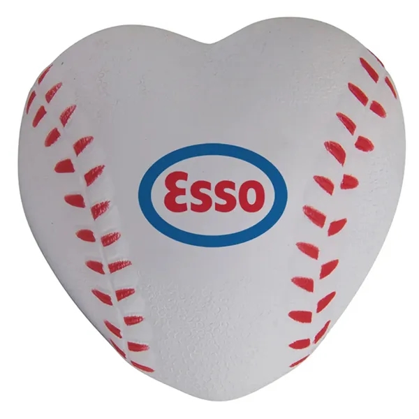 Heart Shaped Baseball Stress Reliever