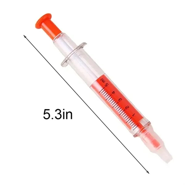 Syringe Ball Pens With Highlighter - Syringe Ball Pens With Highlighter - Image 1 of 7