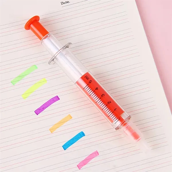 Syringe Ball Pens With Highlighter - Syringe Ball Pens With Highlighter - Image 3 of 7