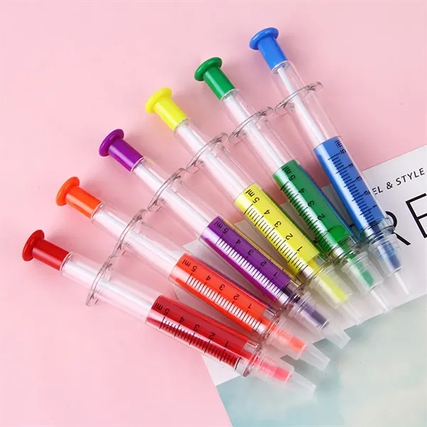 Syringe Ball Pens With Highlighter - Syringe Ball Pens With Highlighter - Image 4 of 7