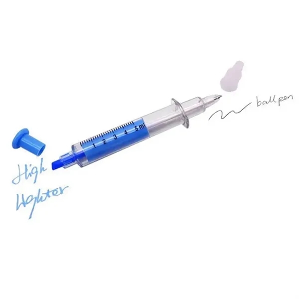 Syringe Ball Pens With Highlighter - Syringe Ball Pens With Highlighter - Image 5 of 7