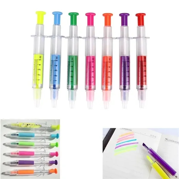 Syringe Ball Pens With Highlighter - Syringe Ball Pens With Highlighter - Image 7 of 7