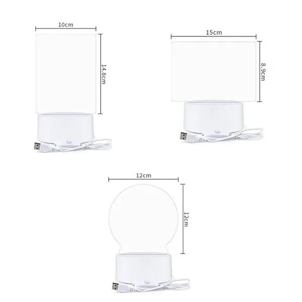 Led Night Light USB Message Note Board - Led Night Light USB Message Note Board - Image 2 of 2
