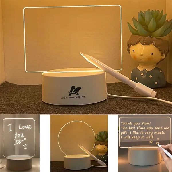 Led Night Light USB Message Note Board - Led Night Light USB Message Note Board - Image 0 of 2