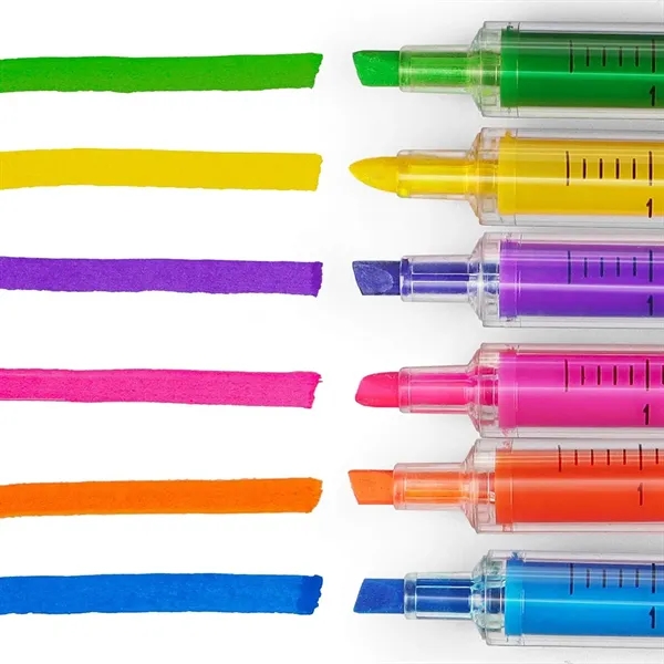 Syringe Highlighters Fluorescent Needle Watercolor Pen - Syringe Highlighters Fluorescent Needle Watercolor Pen - Image 2 of 5