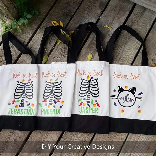 Large Reusable Grocery Shopping Canvas Tote Bag - Large Reusable Grocery Shopping Canvas Tote Bag - Image 4 of 4